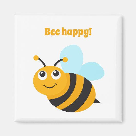 Bee happy Magnet (Voorkant)