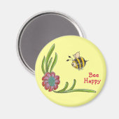 Bee Happy Magnet (Voorkant / Achterkant)