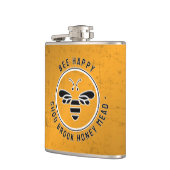 BEE HAPPY ME Distressed Copper Beekeeper Flask Heupfles (Links)