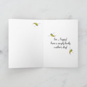 Bee Happy Moederdag Kaart (Binnen)