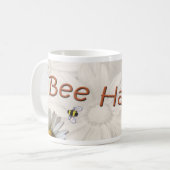 "Bee Happy"-Mok Koffiemok (Voorkant links)