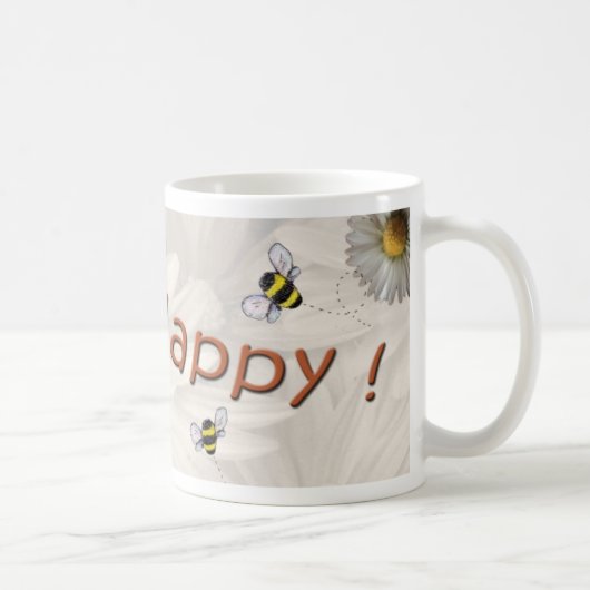 "Bee Happy"-Mok Koffiemok (Rechts)