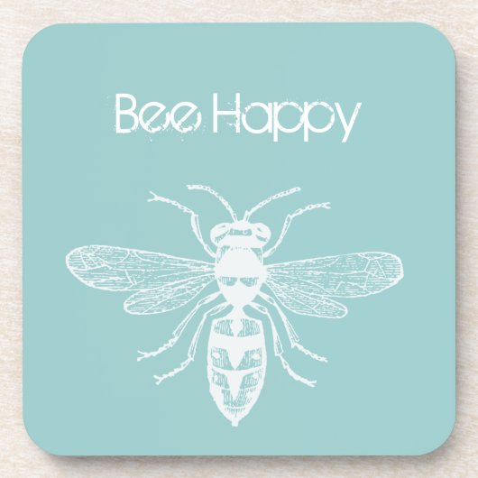 Bee Happy Onderzetter (Voorkant)