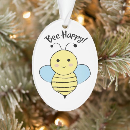 Bee Happy Ornament (Boom)