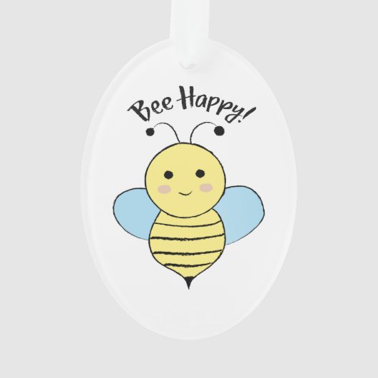 Bee Happy Ornament (achterkant)