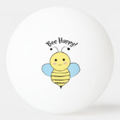 Bee Happy Pingpongbal (Achterkant)