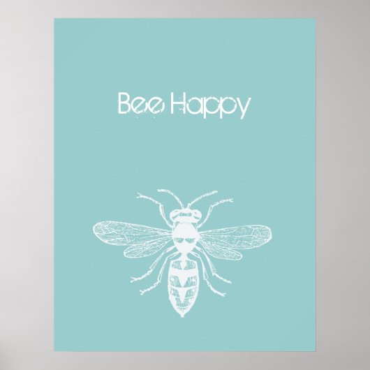 Bee Happy Poster (Voorkant)