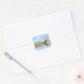 Bee Happy Ronde Sticker (Envelop)