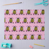 Bee Happy Schattige Bijenweefsel Papier (Craft)