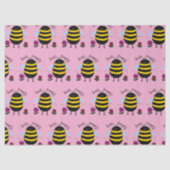 Bee Happy Schattige Bijenweefsel Papier (Voorkant)