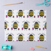 Bee Happy Schattige Bijenweefsel Papier (Craft)