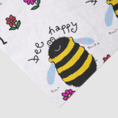 Bee Happy Schattige Bijenweefsel Papier (Detail)