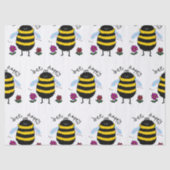 Bee Happy Schattige Bijenweefsel Papier (Voorkant)