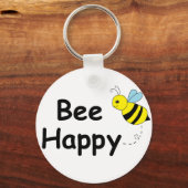 Bee Happy Sleutelhanger (Voorkant)