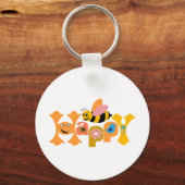 Bee Happy Sleutelhanger (Voorkant)