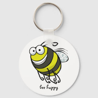 Bee Happy Sleutelhanger