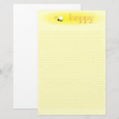 BEE.Happy Stationery (portret) Briefpapier (Voorkant / Achterkant)