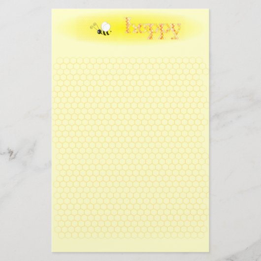 BEE.Happy Stationery (portret) Briefpapier (Voorkant)