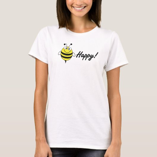 Bee Happy T-shirt (Voorkant)