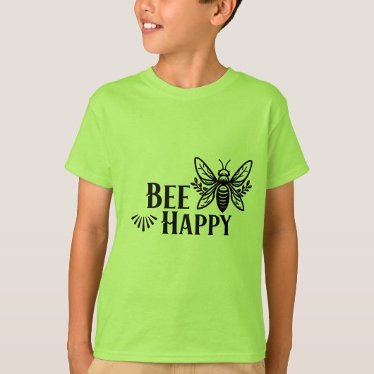 Bee Happy T-shirt (Voorkant)