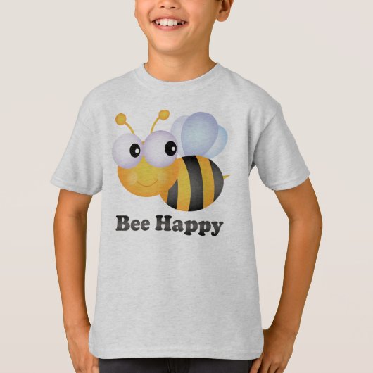 Bee Happy T-shirt (Voorkant)