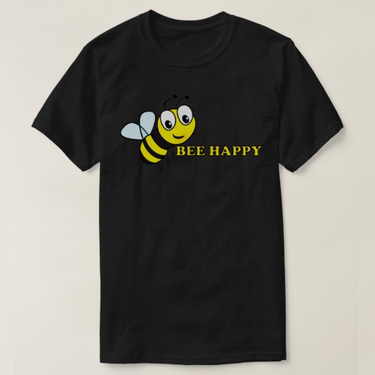 Bee Happy T-shirt (Design voorkant)