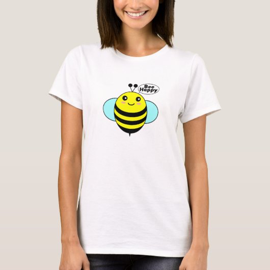 Bee Happy T-Shirt (Voorkant)
