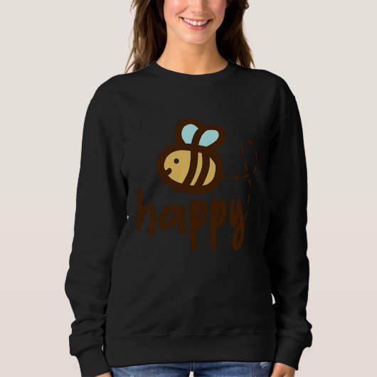 Bee Happy Tees Be Happy Cute Bee (Voorkant)