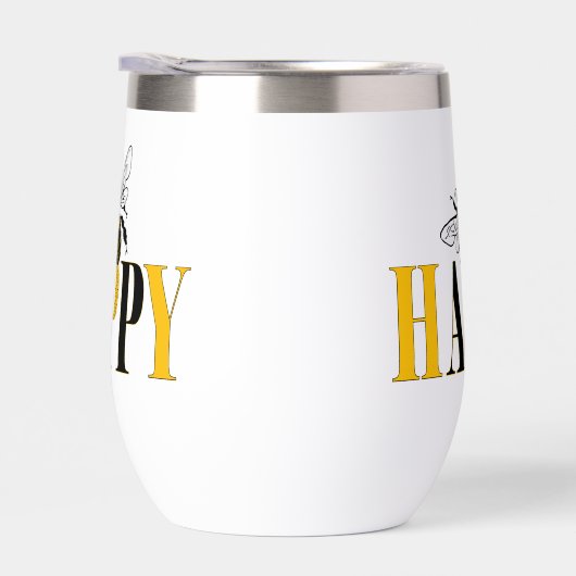 Bee Happy Thermal Tumbler (Rechts)