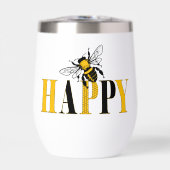 Bee Happy Thermal Tumbler (Voorkant)