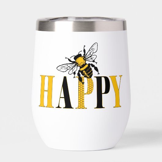 Bee Happy Thermal Tumbler (Achterkant)