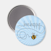 Bee Happy Trail Magnet (Voorkant / Achterkant)