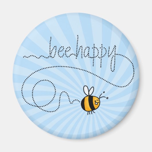 Bee Happy Trail Magnet (Voorkant)