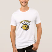 Bee Happy! Tri-Blend Shirt (Voorkant)