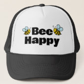 Bee Happy trucker hoed voor imker Pet (Voorkant)