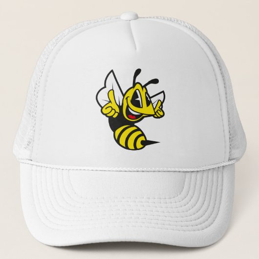 Bee Happy Trucker Pet (Voorkant)
