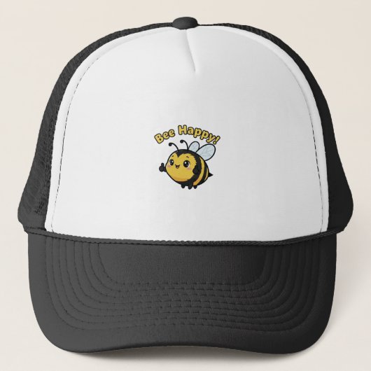 Bee Happy! Trucker Pet (Voorkant)