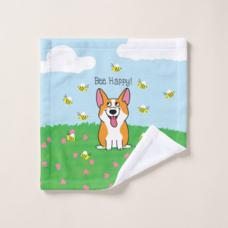 Bee Happy Washcloth Washandje