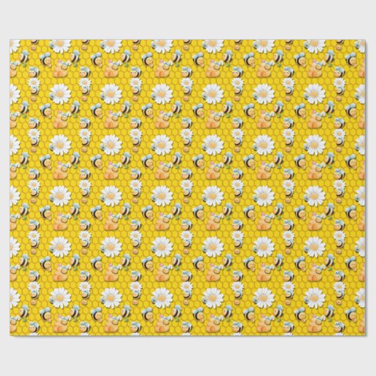 Bee Happy Wrapping papier (Vlak)