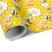 Bee Happy Wrapping papier (Rol Hoek)