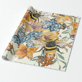 Bee Harmony Cadeaupapier (Uitgerold)