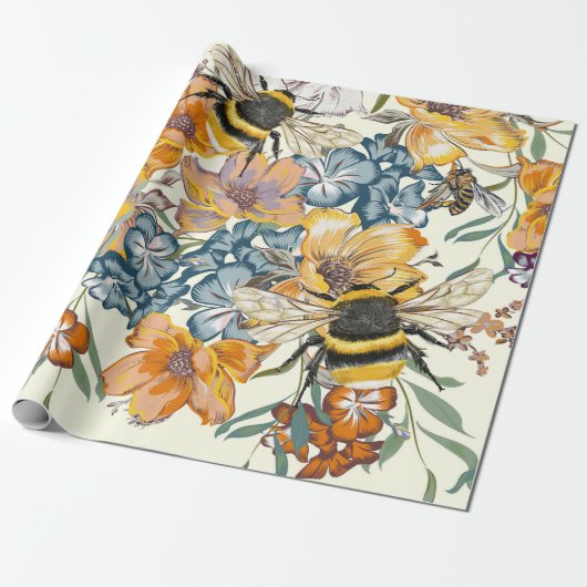 Bee Harmony Cadeaupapier (Uitgerold)