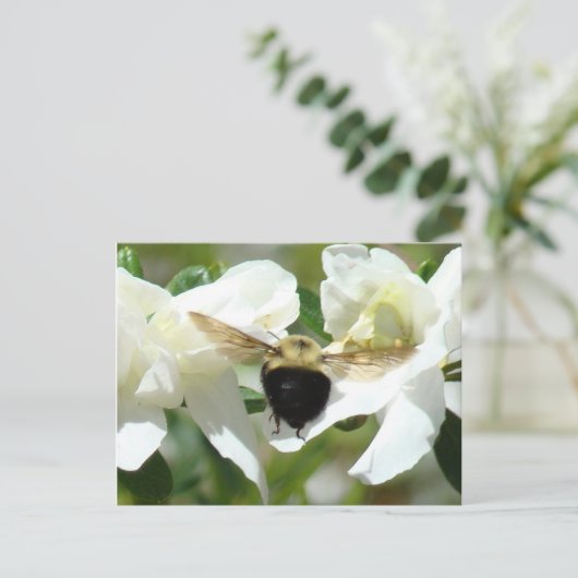 Bee heeft het druk briefkaart (Staand voorkant)