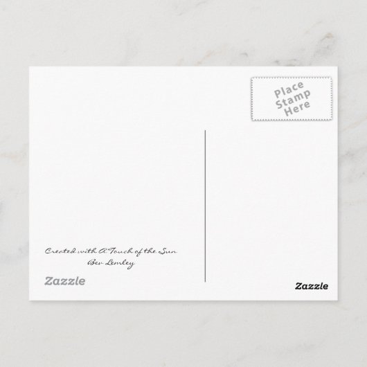 Bee heeft het druk briefkaart (Achterkant)