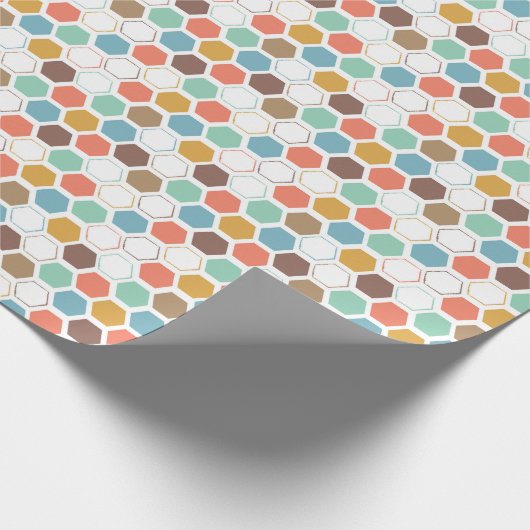 Bee Hive Module Patroon Cadeaupapier (Hoek)