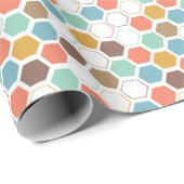 Bee Hive Module Patroon Cadeaupapier (Rol Hoek)