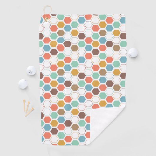 Bee Hive Module Patroon Golfhanddoek (Insitu)