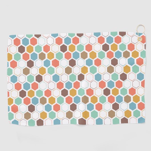 Bee Hive Module Patroon Golfhanddoek (Horizontaal)