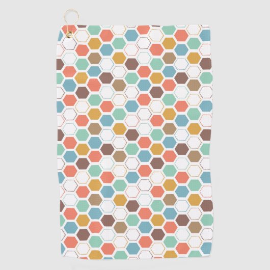 Bee Hive Module Patroon Golfhanddoek (Voorkant)