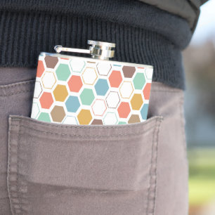 Bee Hive Module Patroon Heupfles